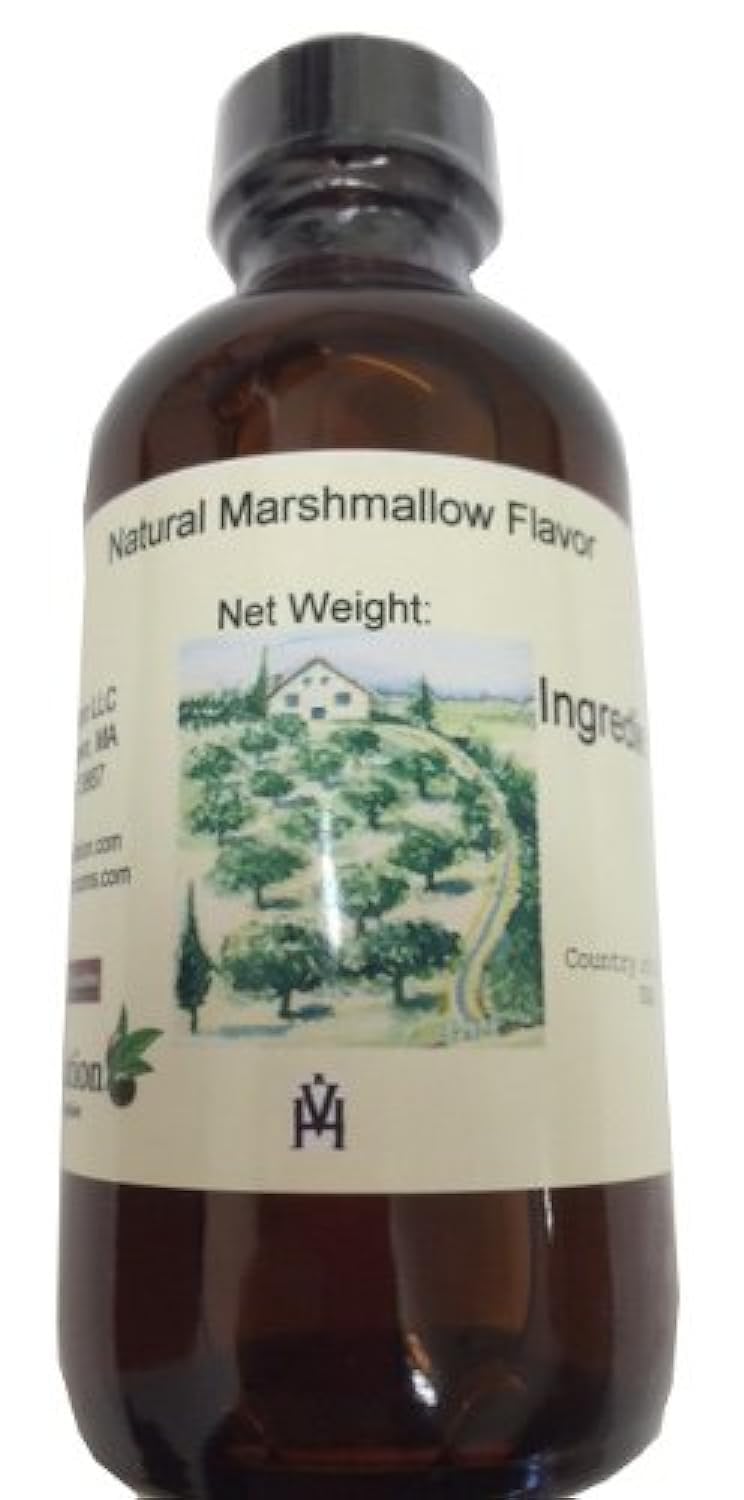 OliveNation Marshmallow Flavoring, TTB-Approved for Brewing, Sugar Free Water Soluble Flavor for Baking, Brewing - 8 ounces