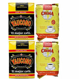 Yaucono & Cafe Crema Puerto Rican Ground Coffee Bundle - 4 Bags Total (2 x 14 oz Yaucono, 2 x 14 oz Cafe Crema) - Medium Roast, Traditional Grind