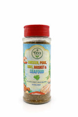 Vive Natural All Natural Seasoning Gluten-Free Chicken Steak Ribs Brisket (8.4oz) (8.4 oz (240g), Golden Drift Mild Spicy Blend)