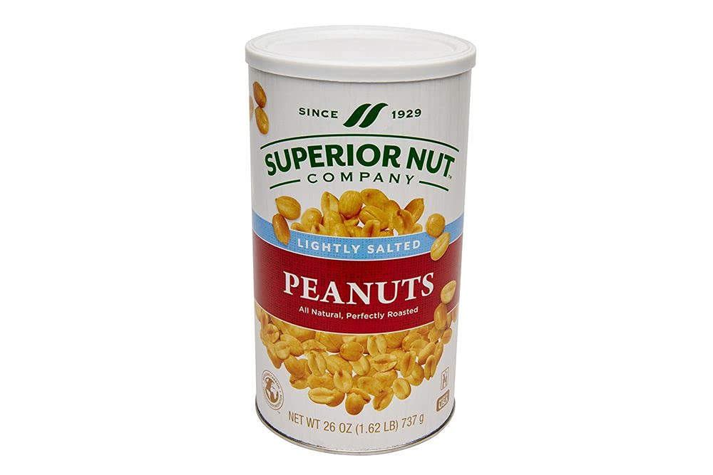 Superior Nut Light Salted Peanuts, 26oz cans (6 Pack)
