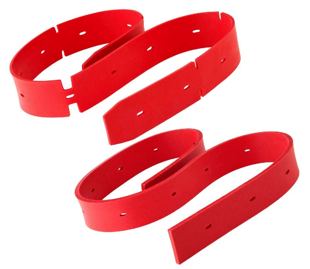 Squeegee Blade Kit 1021804 & 1021333 | Front & Rear Replacement | Fits Tennant T5 & T5e 24" Walk?Behind Scrubbers