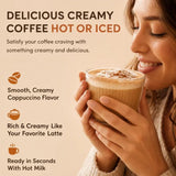 Creamy Coffee Caramel - Instant Coffee Cream, Dairy Free, Gluten Free, Zero Sodium - Ready to Use, 12 Servings - 11.8 fl oz