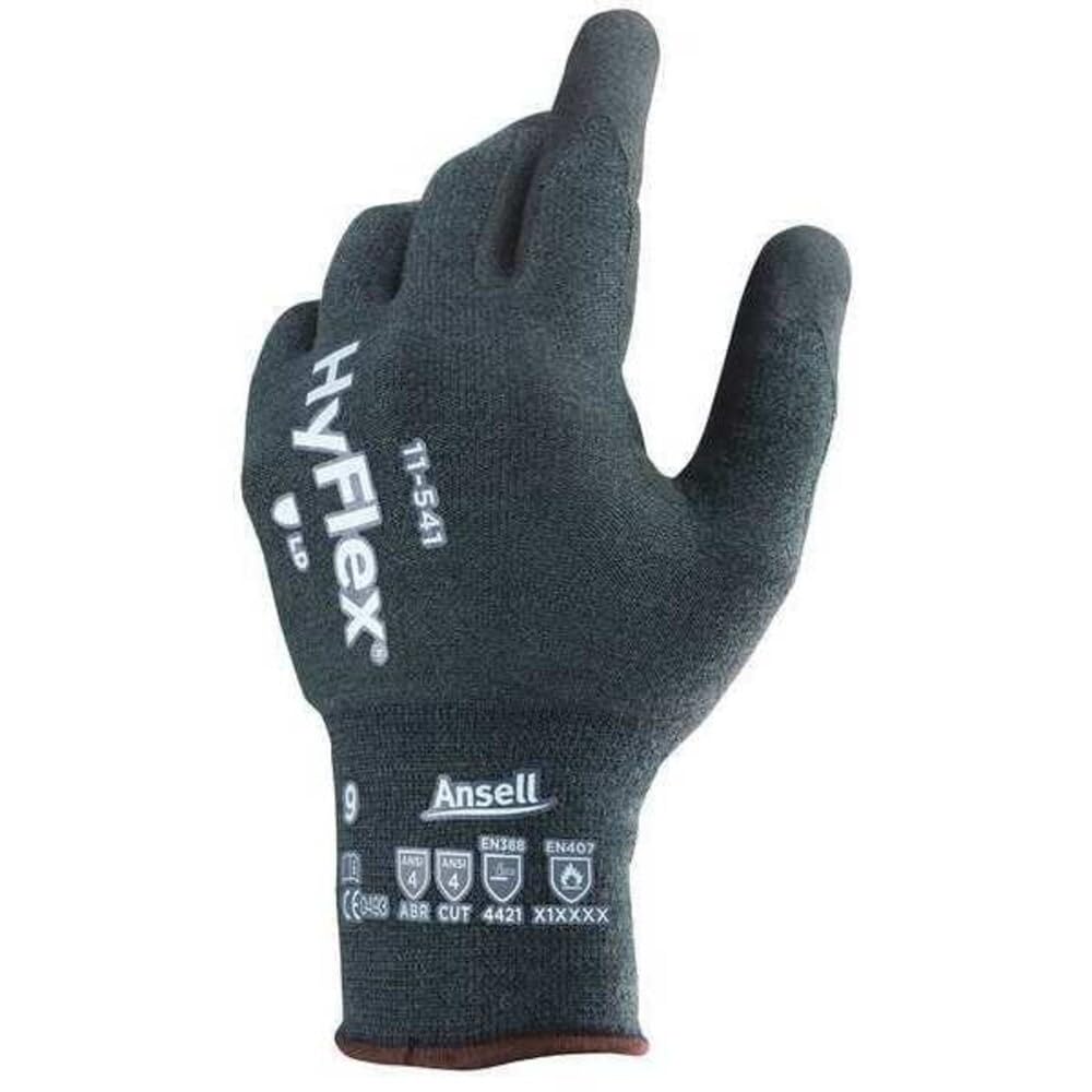 Ansell 11-541-11 Size 11 HyFlex 18 Gauge Kevlar/Stainless Steel/Nylon Cut Resistant Gloves With Nitrile Coated Palm