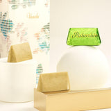 Venchi Gianduiotto Pistachio White Chocolate 29 Piece Elegant Gift Box - Creamy and Rich Pistachio Paste Filling & Slightly Salted White Chocolate -
