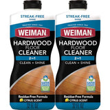 Weiman Hardwood Floor Cleaner for Finished Hardwood, Engineered Flooring, Vinyl & Laminate Surfaces - Streak-Free Shine, No Residue - 32 oz (2 PACK)