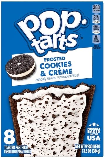 Pop Tart Frosted Toaster Pastries Variety, Hot Fudge Sundae, S'mores, Chocolate Fudge, and Cookies & Creme, 13.5 Ounce (Pack of 4) - with Two Make