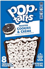 Pop Tart Frosted Toaster Pastries Variety, Hot Fudge Sundae, S'mores, Chocolate Fudge, and Cookies & Creme, 13.5 Ounce (Pack of 4) - with Two Make