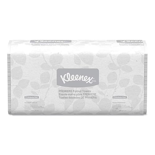 Kimberly-Clark Professional 1999 Kleenex Paper Towel, Scott-Fold, 9.4" Width x 12.4" Length, White (16 Pack of 120)