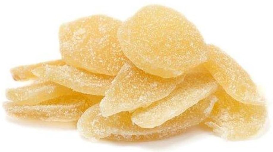 Crystallized Ginger Slices by It's Delish, 5 Lbs Bulk | Candied Ginger Candy Fruit Chews Natural Dried Root with Sugar Crystals, Unsulphured, No Color