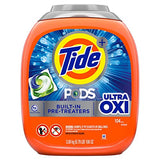 Tide Pods with Ultra Oxi HE Laundry Detergent Pods, 104 Count