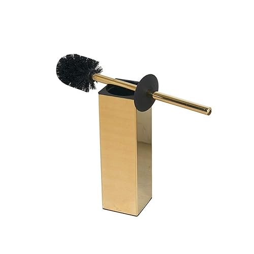 BGL Freestanding Solid Stianless Steel 304 Toilet Bowl Brush and Holder for Bathroom Storage and Organization - Space Saving, Sturdy, Deep Cleaning