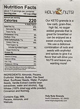 Holy Nuts Keto Food Low Carb Granola - Cereal Snack - Paleo Friendly - Ketogenic Breakfast Nut Foods - Low Sugar, Grain & Gluten Free Healthy Travel