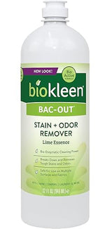 Biokleen Bac-Out Stain+Odor Remover, Destroys Stains & Odors Safely, for Pet Urine, Laundry, Diapers, Wine, Carpets, & More, Eco-Friendly, Non-Toxic
