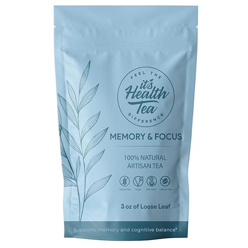 Memory & Focus Tea Blend: Gotu Kola, Eleuthero Root, Ginkgo, Ho Shou Wu, Peppermint, Damiana, Calendula, Lemongrass, Licorice Loose Leaf 3oz