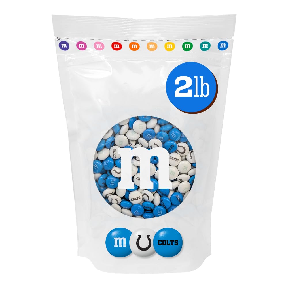 M&M'S NFL Indianapolis Colts Milk Chocolate, 2 lb Bulk Bag