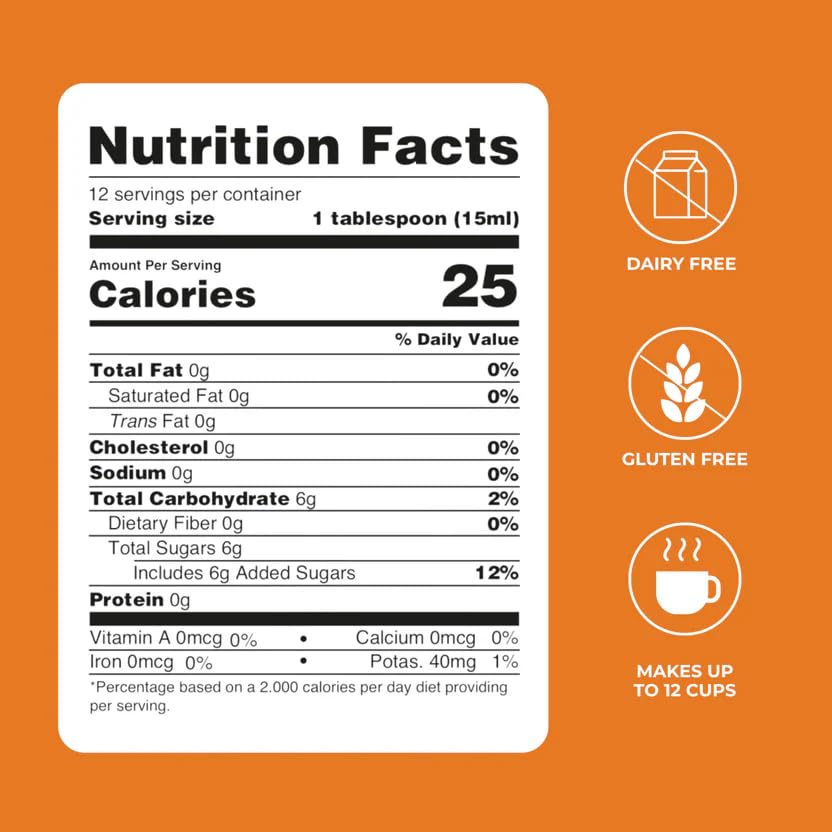 Creamy Coffee Caramel - Instant Coffee Cream, Dairy Free, Gluten Free, Zero Sodium - Ready to Use, 12 Servings - 11.8 fl oz