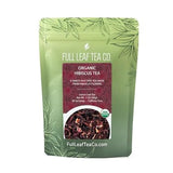 Organic Hibiscus Loose Leaf Tea - 2oz Bag (Approx. 30 Servings) | Full Leaf Tea Co.