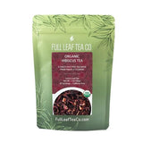 Organic Hibiscus Loose Leaf Tea - 2oz Bag (Approx. 30 Servings) | Full Leaf Tea Co.