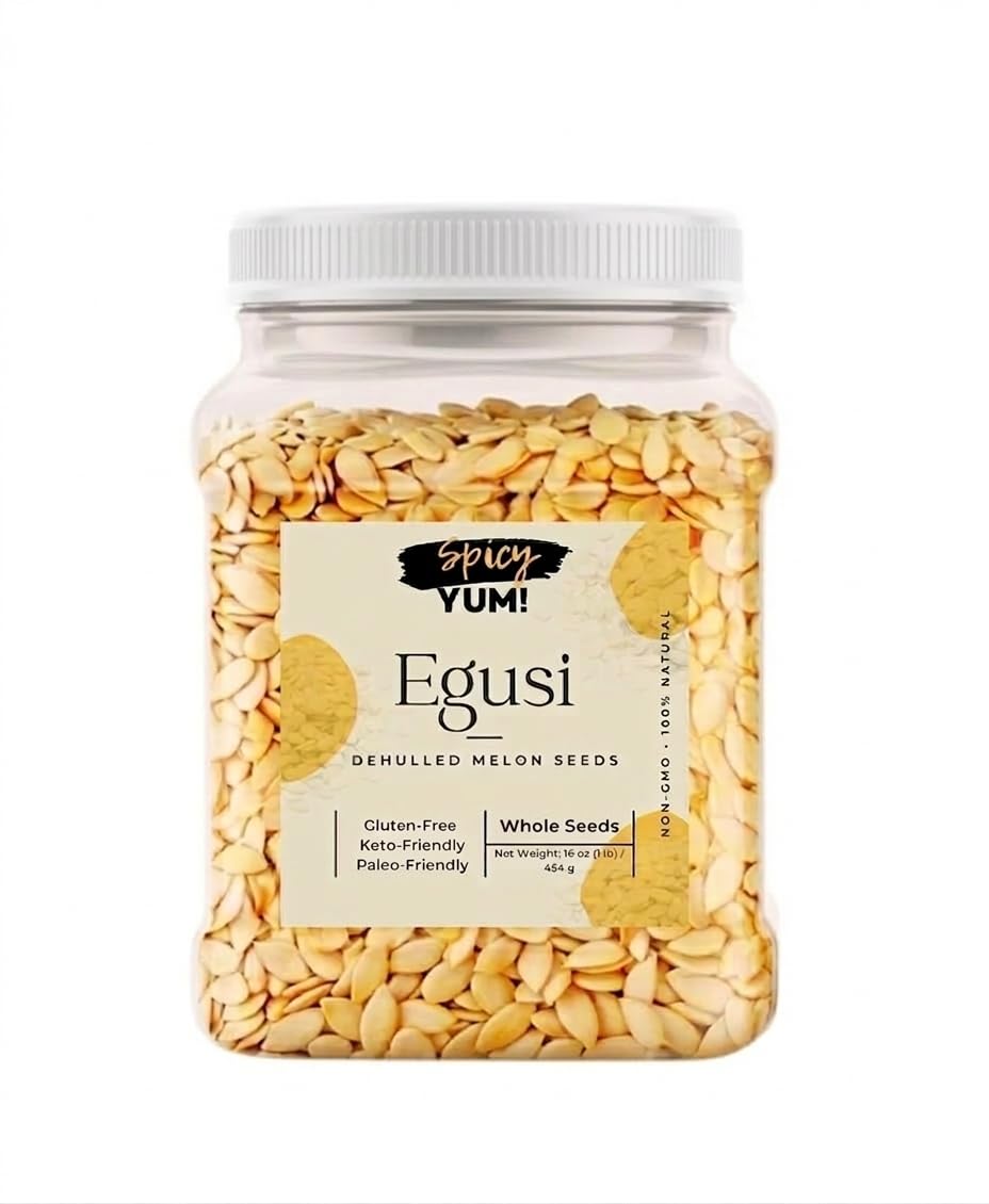 Spicy Yum! Egusi Melon Seeds (Whole - 16 oz.)