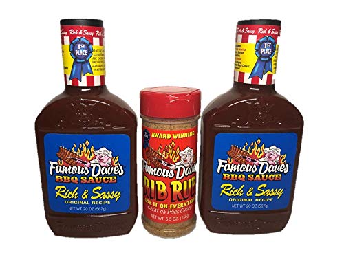 Famous Dave's Rich & Sassy BBQ Sauce and Rib Rub Bundle