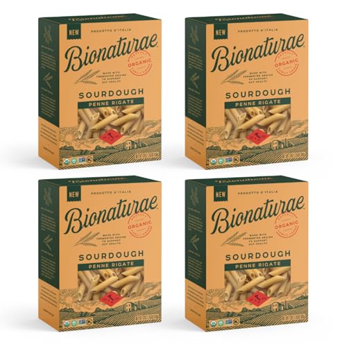 Bionaturae Sourdough Organic Penne Pasta - Organic Pasta, Pasta Penne, Pasta Noodles, Penne Pasta Noodles, Dried Pasta, Penne Noodles - 12 Ounce (Pack