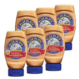 Blue Plate Hot & Spicy Mayonnaise, Rich and Creamy Mayo with a Southern Kick - 12 Fl Oz Squeeze Bottle (Pack of 6)