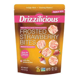 Drizzilicious Frosted Strawberry Bites, Mini Rice Cakes, with Chia Quinoa & Flax, 90 Calories, Family Size, 8 oz 1 Bag