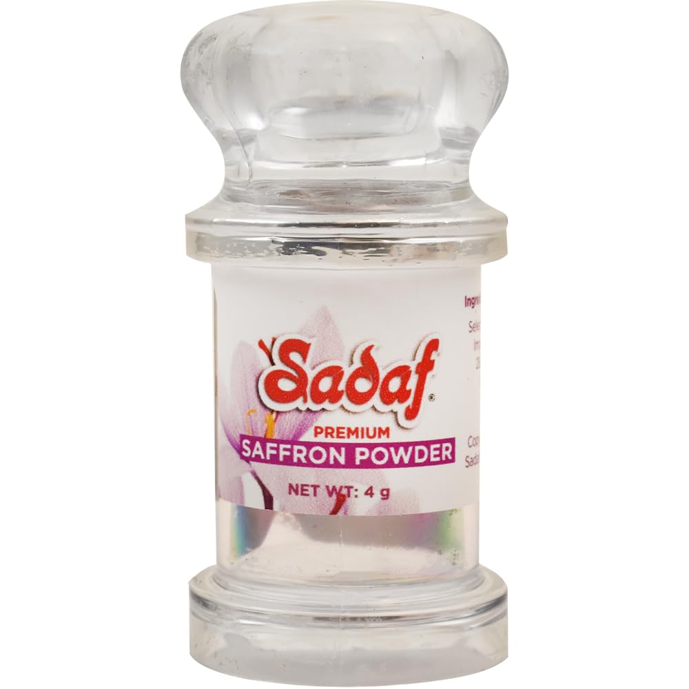 Sadaf Saffron Powder Pure for cooking | Persian saffron extract powder | Ground saffron spice | Kosher | Premium Grade ‘A’ 4 g