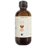 OliveNation Brandy Flavoring Extract, TTB-Approved for Brewing, Beverages, Baked Goods, Sauces, Fillings, Non-GMO, Gluten Free, Vegan - 4 ounces
