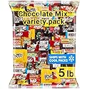Chocolate Assorted Bulk Candy Variety Pack 5lb - Mini Chocolate Bars, Milk & Dark Chocolate Mix - Individually Wrapped Bulk Candy for Office Snacks