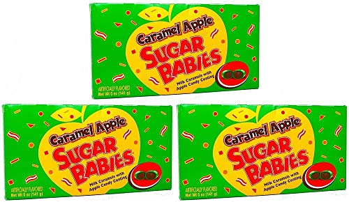 Candy Caramel Apple Sugar Babies, 5 oz, 3 pack