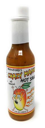 Branfords Originals, Hot Sauce Crazy Mango, 5 Fl Oz