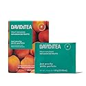 DAVIDsTEA Just Peachy - Loose Leaf Caffeine?Free Herbal Tea with Real Peach - 12 Count - Sweet, Fruity & Refreshing Peach Tea Blend Perfect for Iced