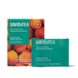 DAVIDsTEA Just Peachy - Loose Leaf Caffeine?Free Herbal Tea with Real Peach - 12 Count - Sweet, Fruity & Refreshing Peach Tea Blend Perfect for Iced