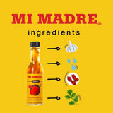 Mi Madre Pique Hot Sauce, Handcrafted in Puerto Rico, 100 Percent Natural, 5 Ounce (Pack of 12)