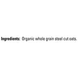 Quaker Steel Cut Oats, USDA Organic, Non GMO Project Verified, 20oz Resealable Bag