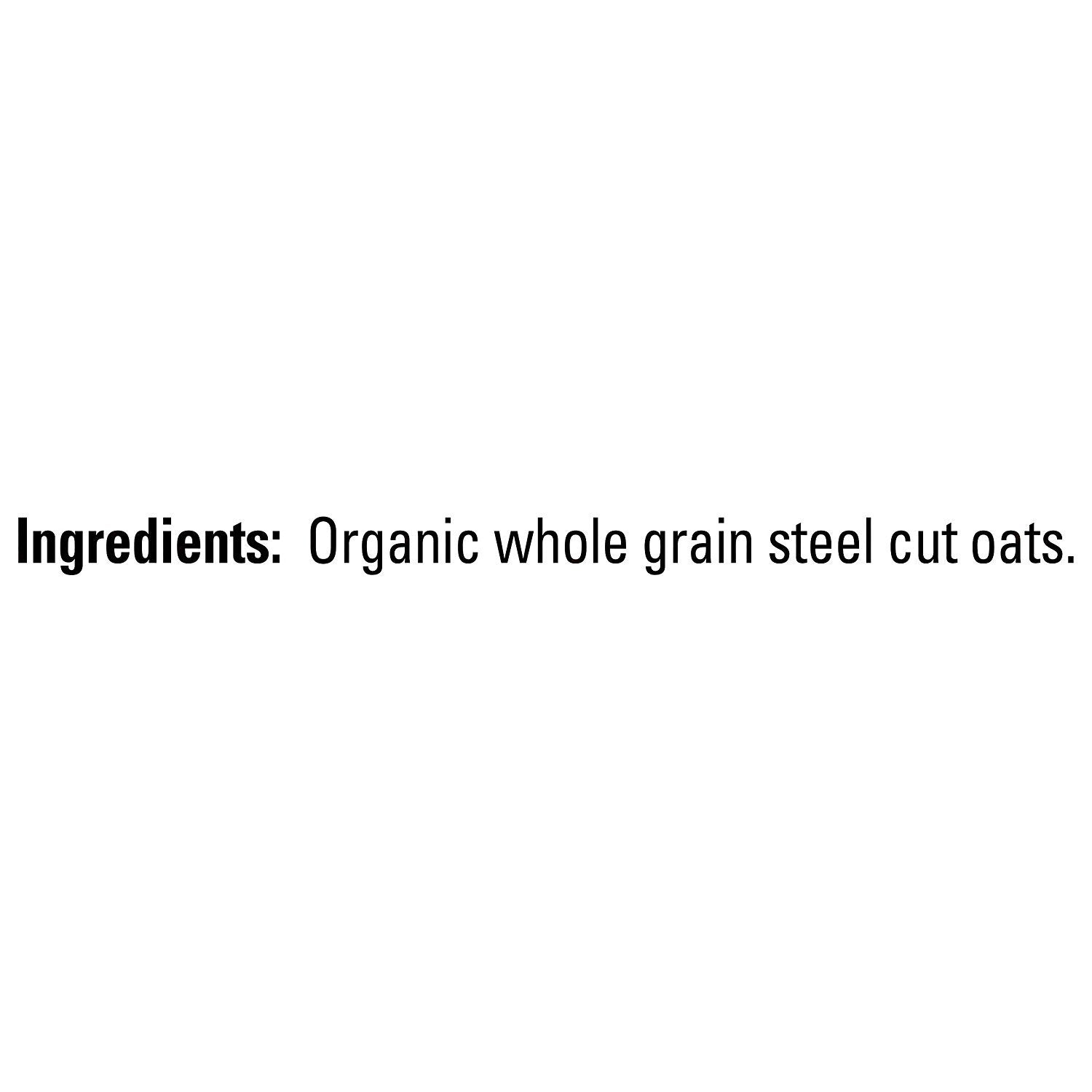 Quaker Steel Cut Oats, USDA Organic, Non GMO Project Verified, 20oz Resealable Bag