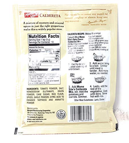 Mama Sita's Caldereta Spicy Sauce Mix 1.76oz (50g) 1 Pack