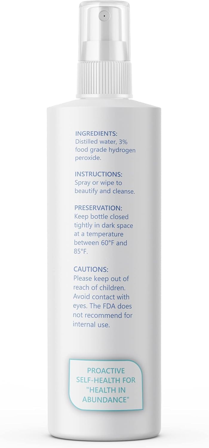 Thrival Labs ProH2O2 3% Food Grade Hydrogen Peroxide - Natural Cleaner & Disinfectant - Suitable for Household Use - Ideal for Cleaning, Sanitizing