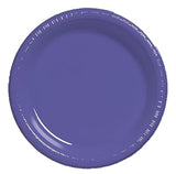 Creative Converting Touch of Color 20 Count Plastic Lunch Plates, Purple