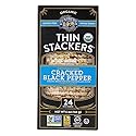 Lundberg Organic Thin Stackers, Five Grain, 6oz, Gluten-Free, Vegan, Kosher, USDA Certified Organic, Non-GMO Verified, Whole Grain Brown Rice