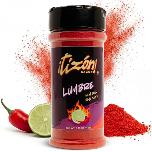 Tizon Lumbre Mexican Seasoning Powder, Fuego Flavor, Snack Seasoning for Popcorn, Chips, Nuts, Fruits