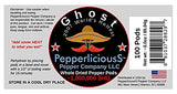 100 Whole Dried GHOST Chili Pepper Pods
