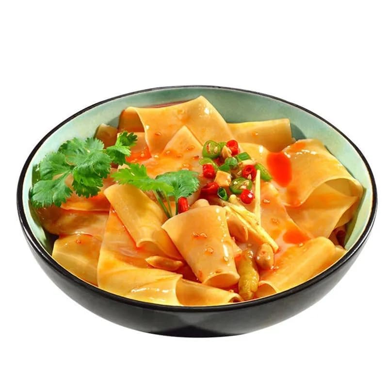 Authentic red oil noodle, Sichuan red oil pastry noodles, Sour&hot dry mixed noodles, Shaanxi Liangpi, Spicy mixed 4 packs noodle gift pack, Instant