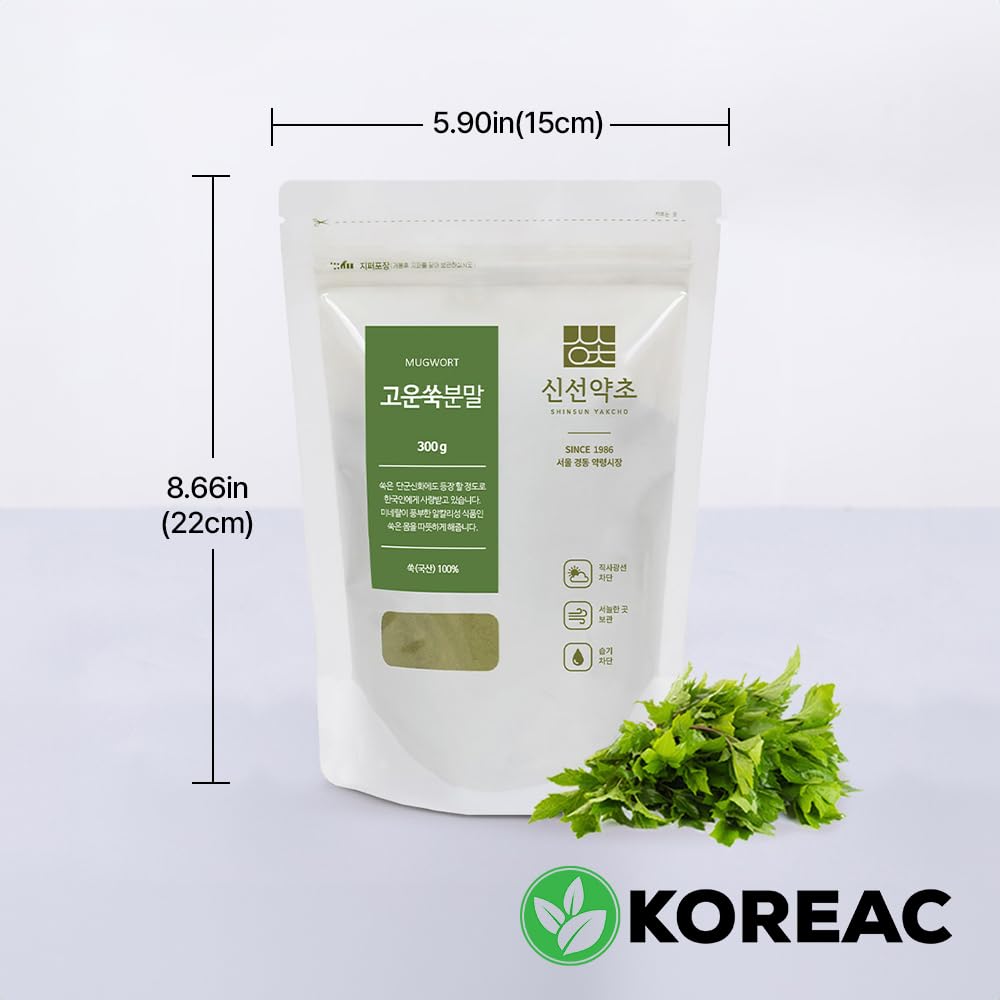 KOREAC_ Korean Mugwort Powder 300g_1 Pack, ????? Fresh Herb Boehmeria Nivea