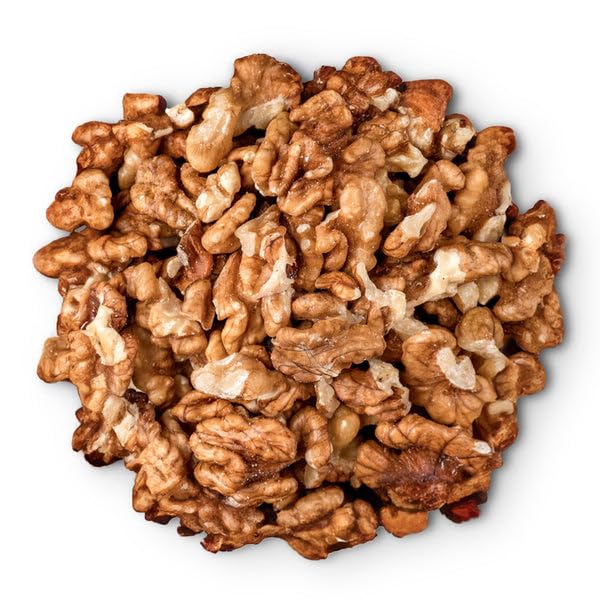 Food to Live Organic Dry Roasted Walnut Halves and Pieces with Himalayan Salt, 8 Ounces - Oven Toasted, Lightly Salted, Great for Baking and Cooking