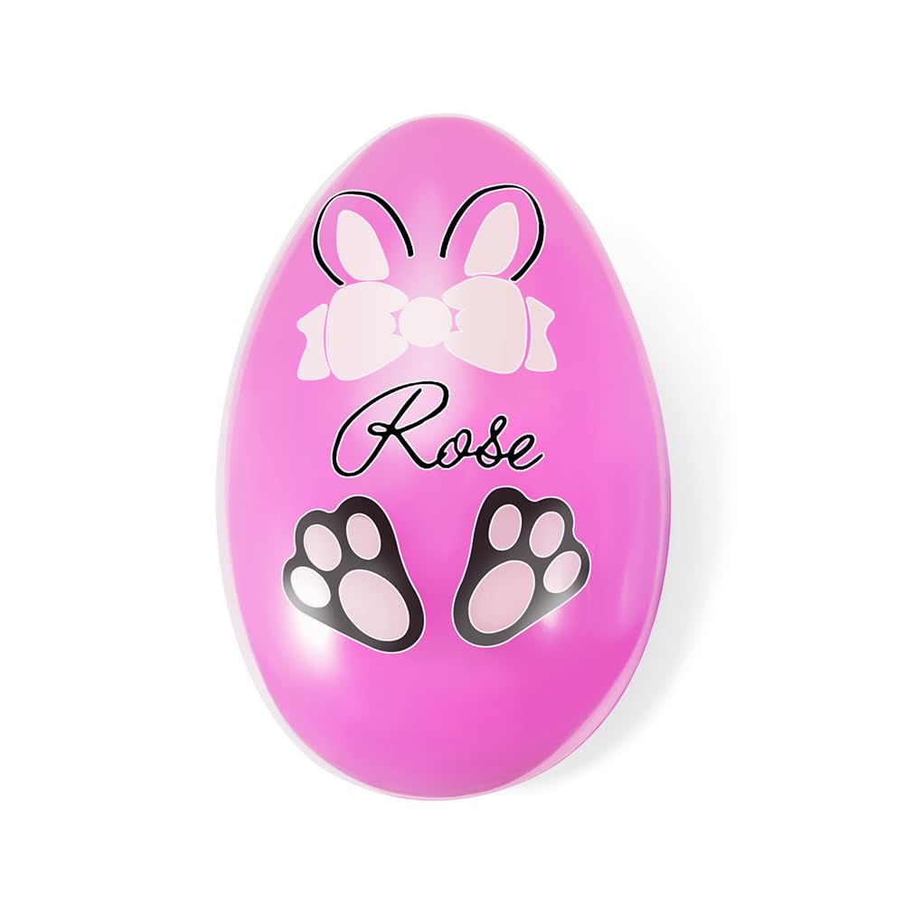 CALLIE Jumbo Easter Eggs Personalized, Custom Large Easter Egg Fillable with Name - Easter Decoration Gifts