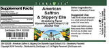 American Saffron & Slippery Elm Glycerite Liquid Extract (1:5) - Strawberry Flavored (1 oz, ZIN: 522028) - 3 Pack