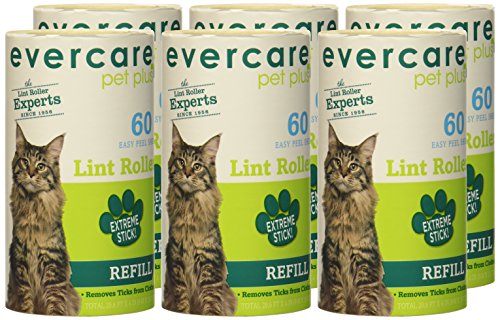 Evercare Pet Hair Lint Roller Refills 6PACK (30.1 ft x 4" ea)