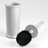 iDesign Kent Toilet Bowl Brush and Holder for Bathroom Storage - Gray